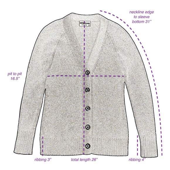 DEREK LAM Black Label Cashmere Cardigan in Black Size M - Picture 2 of 10